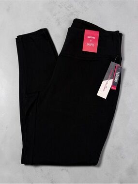 Black Shaping Leggings with High Waist Size L
